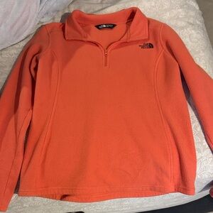 The North Face Women's Orange V-Neck Sweater